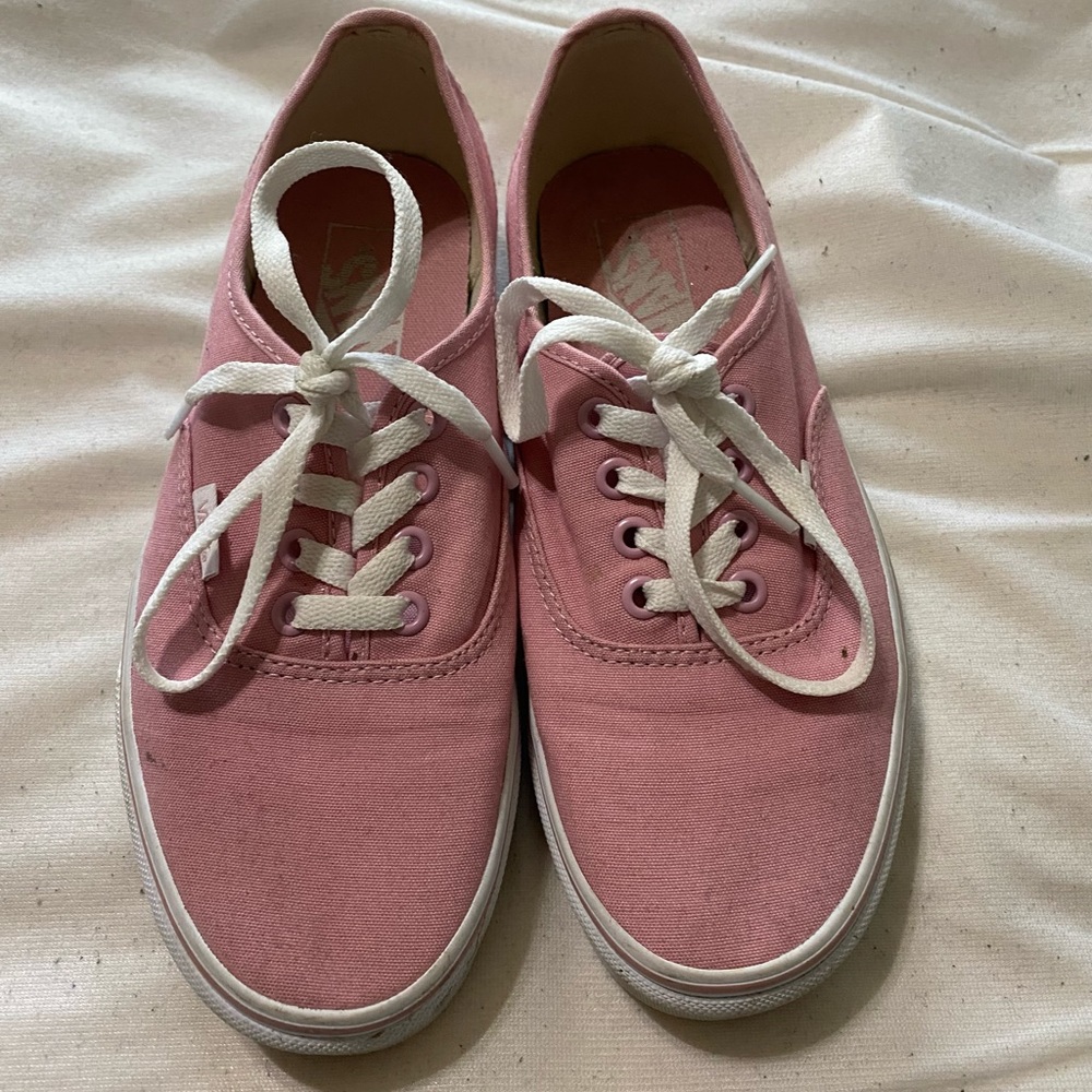 Pink lace up vans